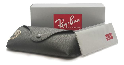Óculos de sol polarizados Ray-Ban Justin Classic Rb4165l Standard armação denáilon cor Matte Black Lente Grey de Policarbonato Degradada RB4165