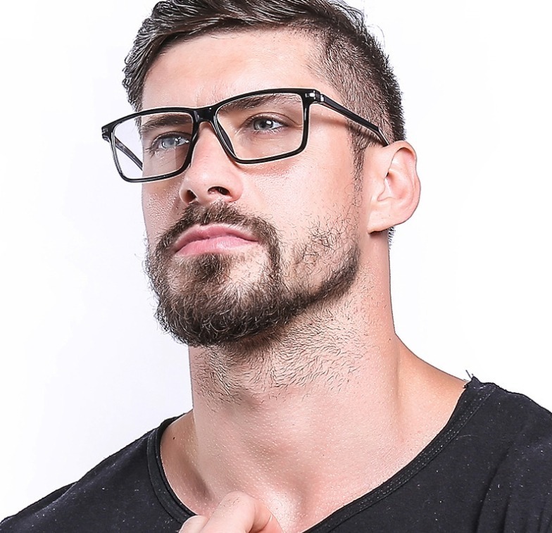 Armação De Óculos De Grau Lente Masculino Quadrada