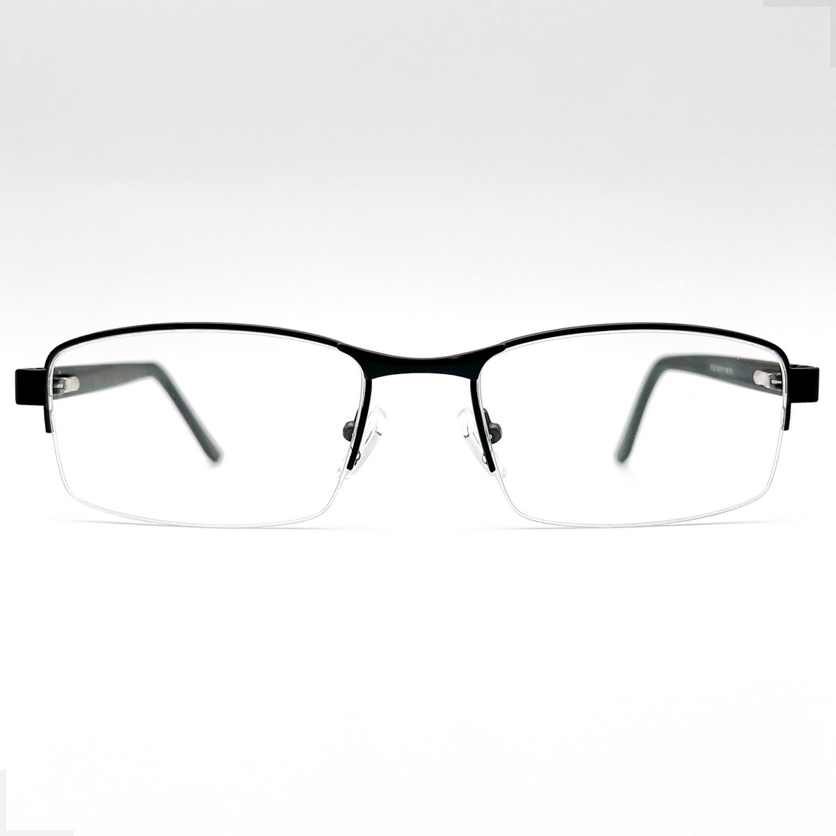 Armação Óculos Grau Masculina Fio Nylon Meio Aro Visual Leve Cor Preto + TamanhoArmação Masculina Premium