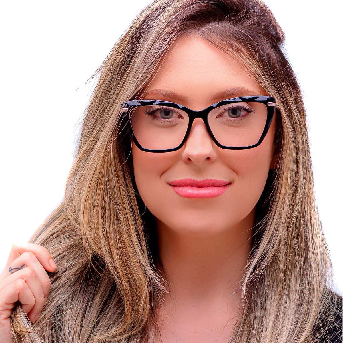Armação Óculos Grau Diamante Cristal Feminino Lançamento