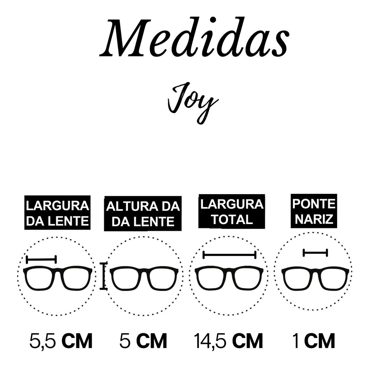Óculos De Sol Joy Preto