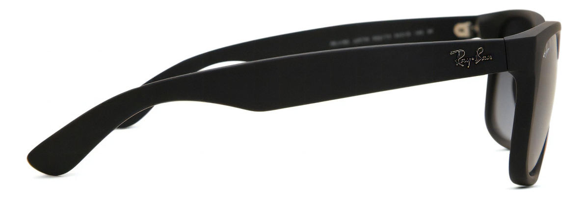 Óculos de sol polarizados Ray-Ban Justin Classic Rb4165l Standard armação denáilon cor Matte Black Lente Grey de Policarbonato Degradada RB4165